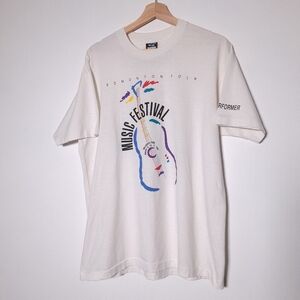 Vintage T-shirt 1991 Music Festival Edmonton Folk Fest Size XL
